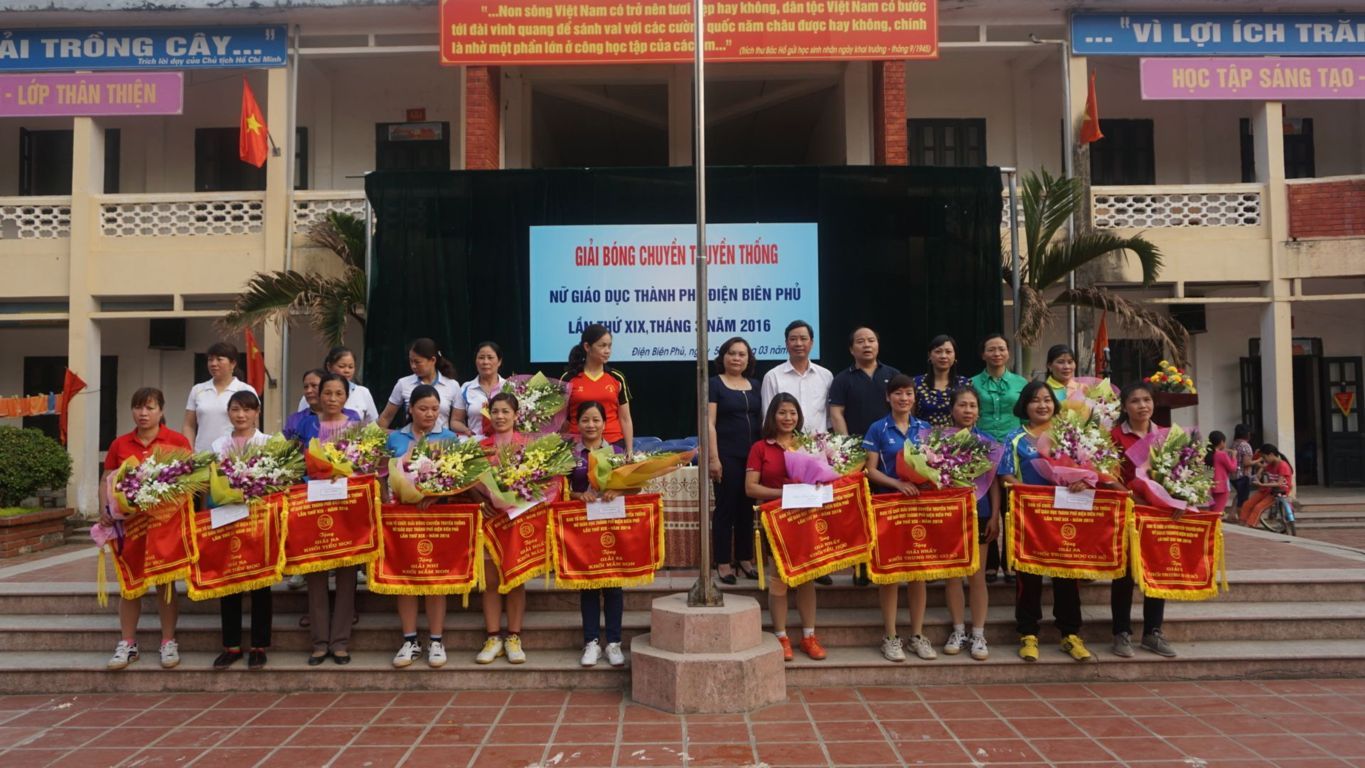 Giải bóng chuyền truyền thống nữ giáo dục thành phố Điện Biên Phủ lần thứ XIX